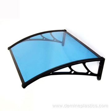 Plastic rain shield board polycarbonate solid board